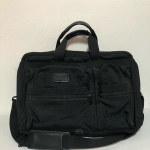 TUMI Alpha Expandable Organizer Laptop Briefcase